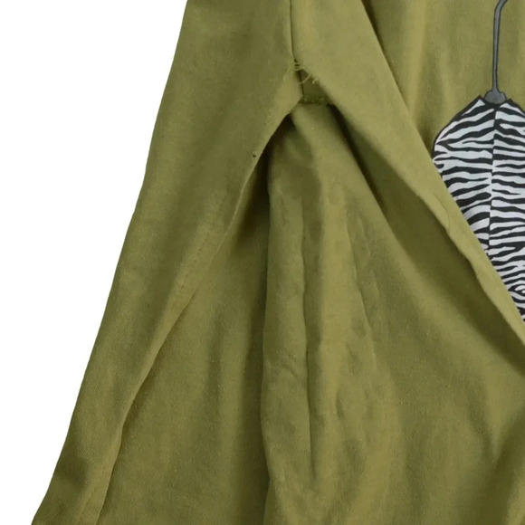 *Flaw* Superline USA Maxi Dress Fashion Mannequins Block Print Asparagus Green L - Picture 14 of 14